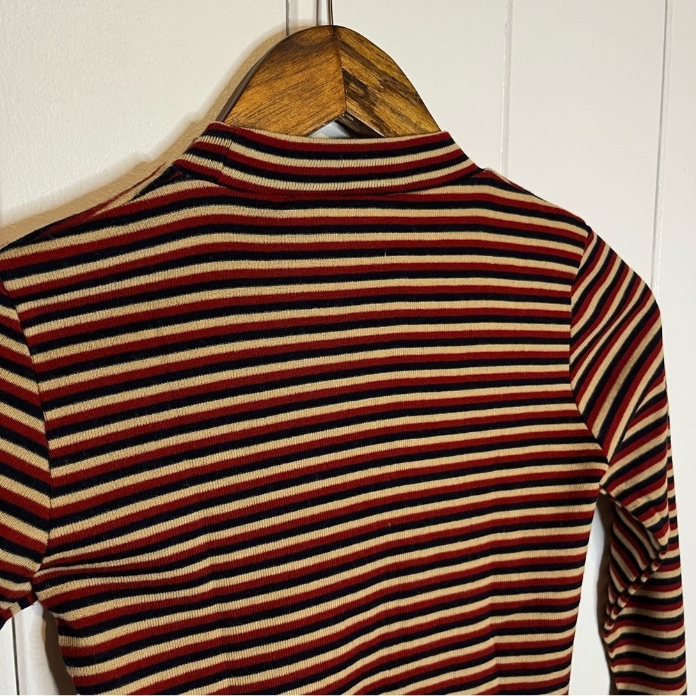 Vintage Zellers Striped Long Sleeve Top. Size 8-10. - Picture 5 of 6